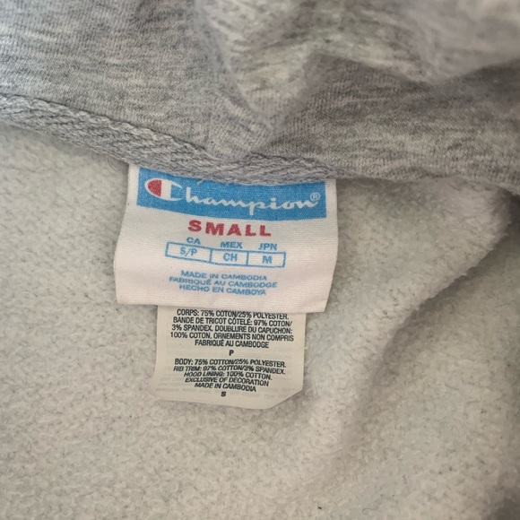 Champion grey double hoodie - Picture 4 of 4